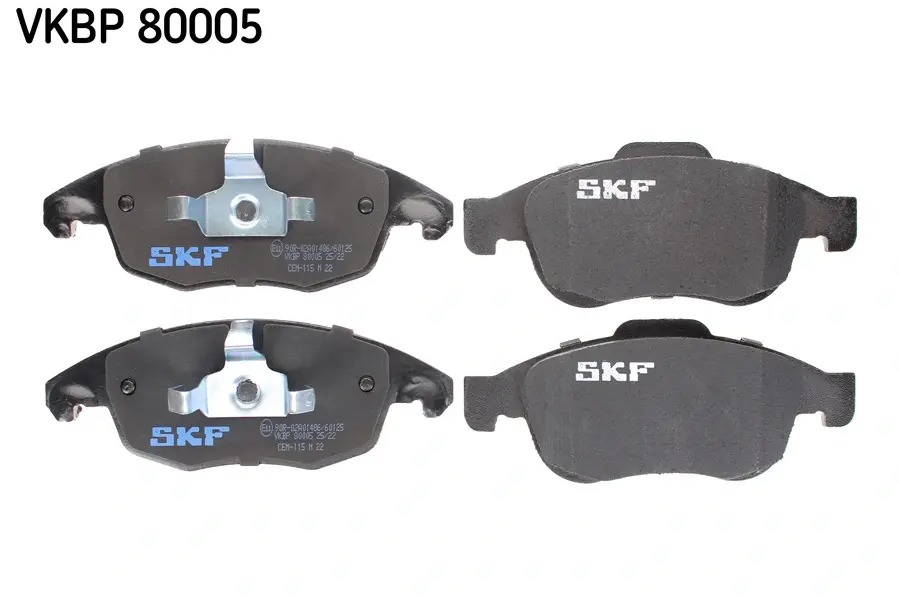 VKBP 80005 Комплект гальмівних колодок (шт.) SKF VKBP80005 (фото 1)