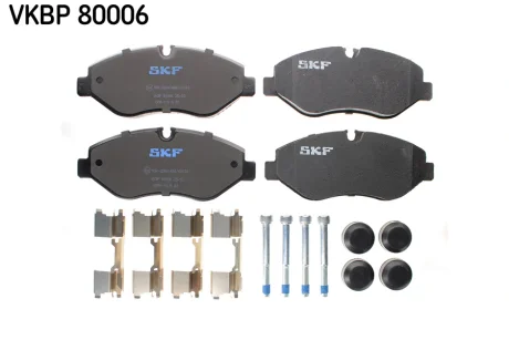 Комплект гальмівних колодок, дискове гальмо SKF VKBP 80006