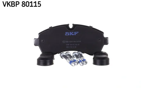 VKBP80115 Комплект гальмівних накладок, дискове гальмо SKF VKBP 80115