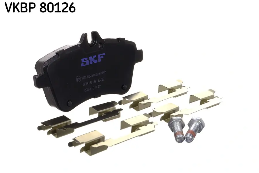 VKBP80126 Комплект гальмівних накладок, дискове гальмо SKF VKBP 80126 (фото 1)