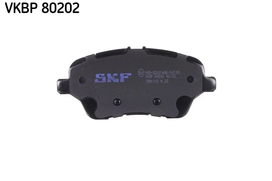 VKBP80202 Комплект гальмівних накладок, дискове гальмо SKF VKBP 80202 (фото 1)