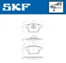 VKBP80224 Комплект гальмівних накладок, дискове гальмо SKF VKBP 80224 (фото 6)