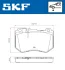 VKBP80287 Комплект гальмівних накладок, дискове гальмо SKF VKBP 80287 (фото 2)
