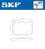 VKBP80298 Комплект гальмівних накладок, дискове гальмо SKF VKBP 80298 (фото 2)
