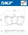 Комплект гальмівних колодок, дискове гальмо SKF VKBP 80370 (фото 2)