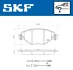 VKBP80463E Комплект гальмівних накладок, дискове гальмо SKF VKBP 80463 E (фото 2)