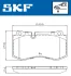 Колодки гальмвн передн MB W211/W221D 2.1-5.5 05-13 SKF VKBP80549 (фото 2)