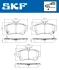 VKBP80605A Комплект гальмівних накладок, дискове гальмо SKF VKBP 80605 A (фото 2)