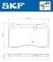 VKBP80609 Комплект гальмівних накладок, дискове гальмо SKF VKBP 80609 (фото 2)