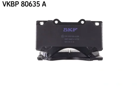 VKBP80635A Комплект гальмівних накладок, дискове гальмо SKF VKBP 80635 A