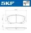 VKBP80693 Комплект гальмівних накладок, дискове гальмо SKF VKBP 80693 (фото 2)