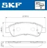 VKBP90045 Комплект гальмівних накладок, дискове гальмо SKF VKBP 90045 (фото 2)
