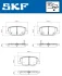 VKBP90253A Комплект гальмівних накладок, дискове гальмо SKF VKBP 90253 A (фото 2)
