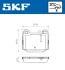 VKBP90482 Комплект гальмівних накладок, дискове гальмо SKF VKBP 90482 (фото 2)