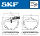 VKBP90506E Комплект гальмівних накладок, дискове гальмо SKF VKBP 90506 E (фото 2)