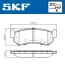 VKBP90659 Комплект гальмівних накладок, дискове гальмо SKF VKBP 90659 (фото 2)