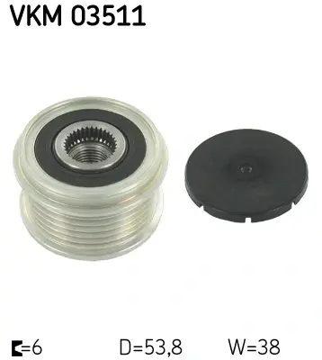 Муфта обгінна генератора (Вир-во) SKF VKM 03511 (фото 1)
