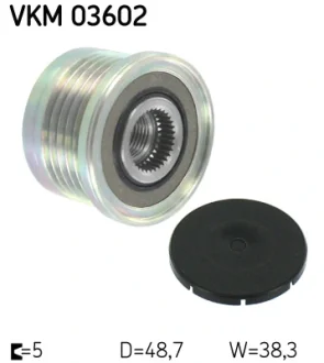 Муфта обгінна генератора SKF VKM 03602