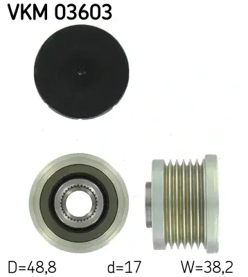Муфта обгінна генератора (Вир-во) SKF VKM 03603 (фото 1)