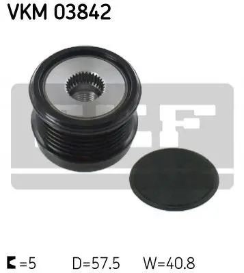 Муфта обгінна генератора (Вир-во) SKF VKM 03842 (фото 1)