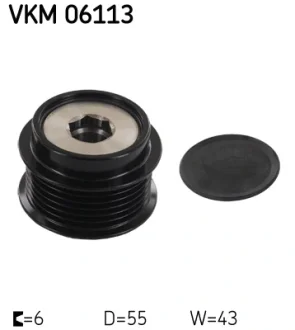 Натяжний ролик поліклинового реміня SKF VKM06113