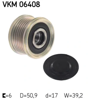 Муфта обгінна генератора SKF VKM 06408