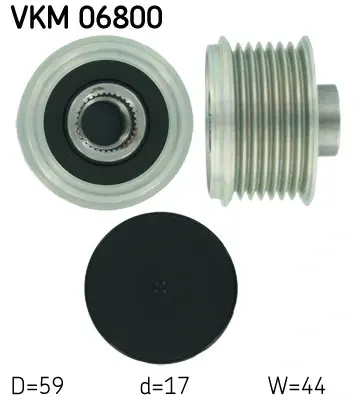 Муфта обгінна генератора (Вир-во) SKF VKM 06800 (фото 1)