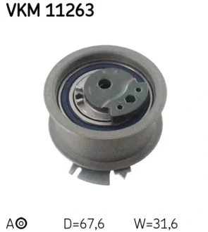 Ролик ременя грм натяжний AUDI/SEAT/SKODA/VW A4/A6/Octavia/Superb/Golf/Jetta/Passat/Tiguan "2L "03>> SKF VKM11263 (фото 1)
