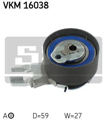 Натяжний ролик SKF VKM16038 (фото 1)