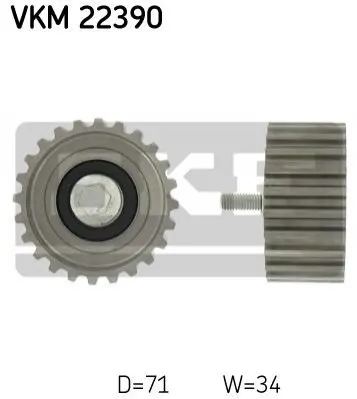 Ролик модуля натягувача ременя SKF VKM22390 (фото 1)