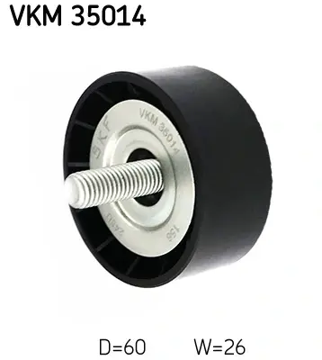 Ролик обвідний поліклінового ременя (Вир-во) SKF VKM35014 (фото 1)
