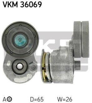 Натягувач ременя NISSAN/OPEL/RENAULT/VOLVO Primastar/Vivaro/Duster/S40 "1,9/2,0L "00>> SKF VKM36069