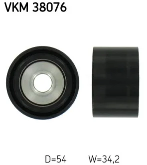 Ролик обвідний поліклінового ременя SKF VKM 38076