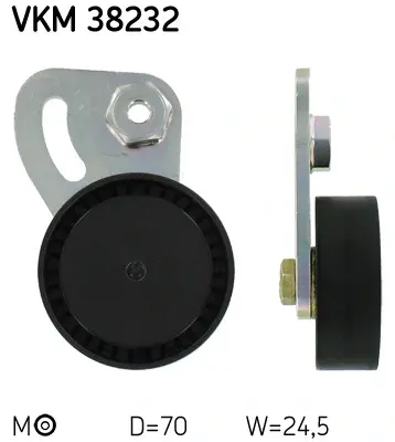 Ролик натяжний BMW 3/5/7 "1,6/2,5L "95-04 SKF VKM38232 (фото 1)