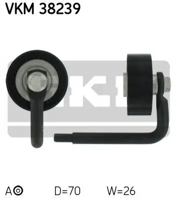 Натягувач ременя BMW 3/5/7/X5 "2,0-3,0 "98-05 SKF VKM38239 (фото 1)