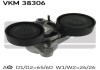 Ролик натяжний BMW B37/B47/N47/N57 "10>> SKF VKM38306 (фото 1)