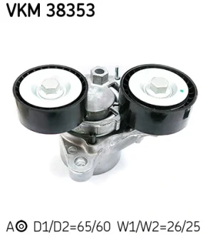 Ролик ременя грм натяжний BMW 3/5/6/7/X1/X5/X6 "2,0-3,0 "07>> SKF VKM38353