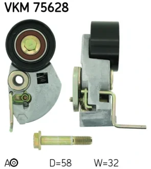 Натягувач ременя HYUNDAI/KIA Accent/Elantra/Santa Fe/Tucson/Cee\'d/Cerato/Sportage "1,5/2,2L "01>> SKF VKM75628 (фото 1)