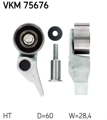 Натягувач ременя MITSUBISHI L 200 "2,5L "05>> SKF VKM75676 (фото 1)
