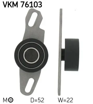 Натяжний ролик зубчатого ременя SKF VKM76103 (фото 1)