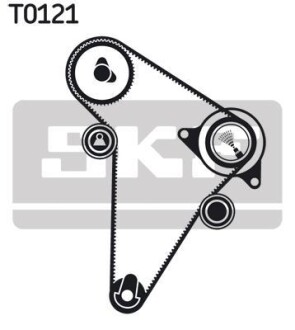 Роликовий модуль натягувача ременя (ролик, ремінь) SKF VKMA 03300