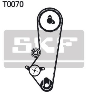 Роликовий модуль натягувача ременя (ролик, ремінь) SKF VKMA 04201