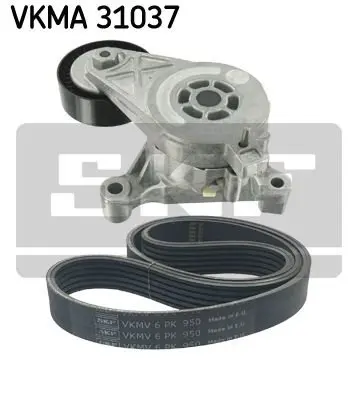 Комплект доріжкового ремня (ролик, ремінь) SKF VKMA 31037 (фото 1)