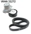 SKF VW К-кт ГРМ натяжний пристрій + ремінь GOLF SPORTSVAN VII (AM1, AN1) 1.2 TSI 14-17 VKMA31272