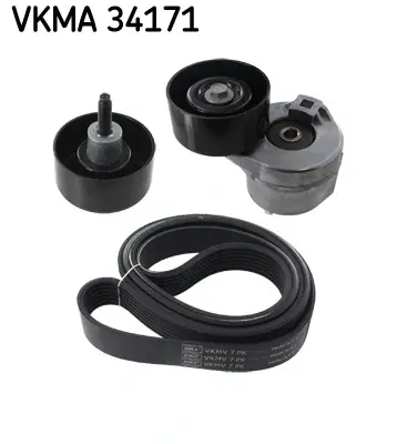 Роликовий модуль натягувача ременя (ролик, ремінь) SKF VKMA 34171 (фото 1)