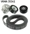 Комплект ГРМ (ремень + ролик) SKF VKMA35341 (фото 1)