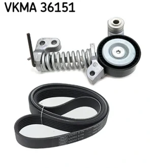 Комплект поліклінового паска (із натягувачем) SKF VKMA36151