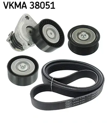 Комплект поліклінового паска (із натягувачем) SKF VKMA38051 (фото 1)