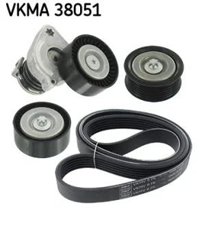 Комплект поліклінового паска (із натягувачем) SKF VKMA38051
