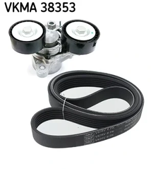 BMW К-кт ГРМ (натяжний ролик + ремінь) 3 (E90) 316 d 09-11 SKF VKMA38353